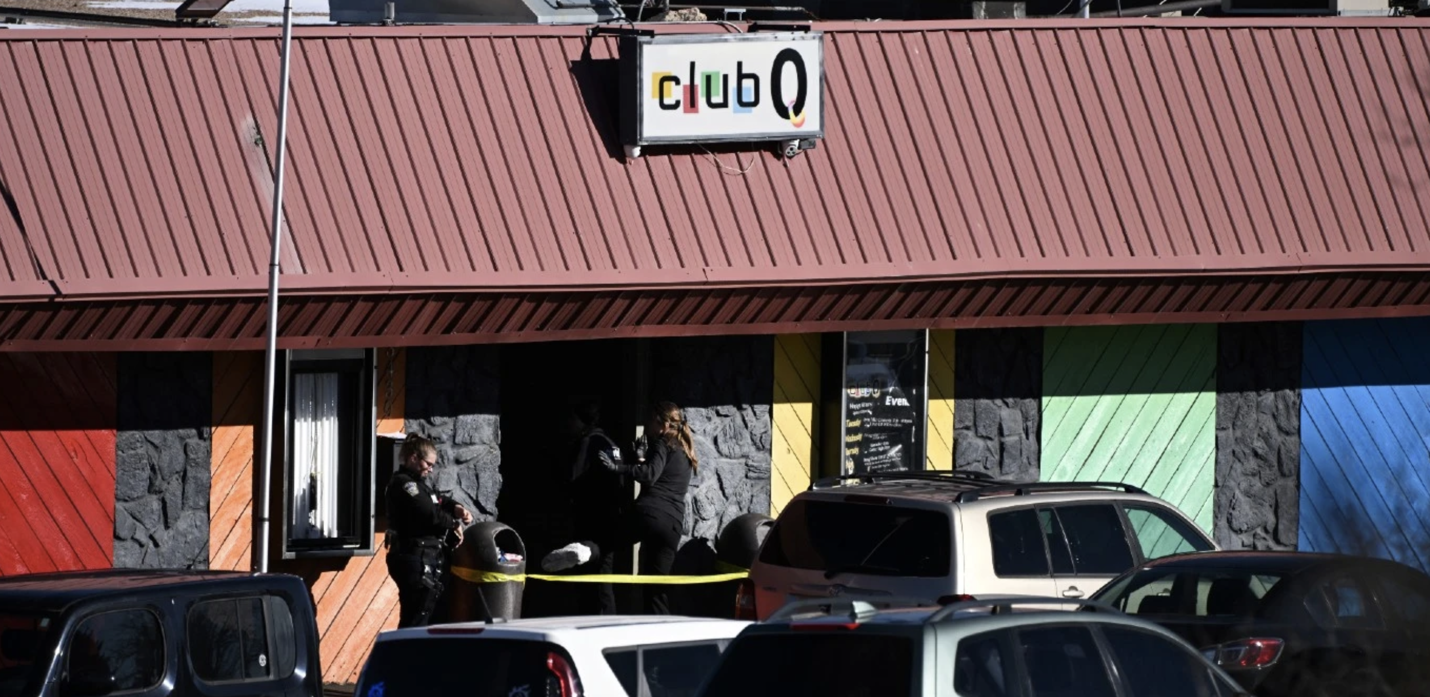 Police enter Club Q in Colorado Springs, Colo., Sunday morning, Nov. 20, 2022, as they continue to investigate the Saturday night shooting that left several people dead and multiple others injured.